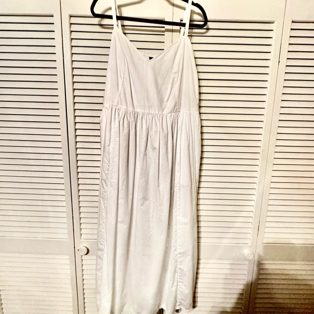 White Cotton Maxi Sundress